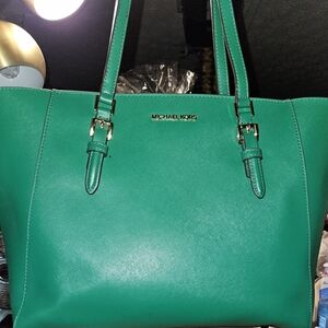 Michael Kors Green Tote Bag